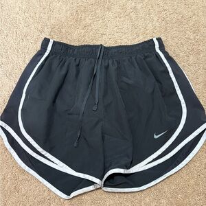 Nike Women's Black and Gray Athletic Shorts